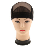 Maxbell Stretchable Women Lady Hair Wig Cap Weaving Mesh Net Making Wigs Snood Hairnet Accessories Band Black
