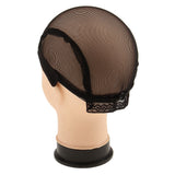 Maxbell Stretchable Women Lady Hair Wig Cap Weaving Mesh Net Making Wigs Snood Hairnet Accessories Band Black