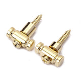 Maxbell 2 Pieces Gold String Retainer Mounting Tree Guide Guitar Parts 0.43 x 0.17 x 0.15inch