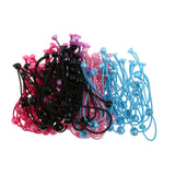 Maxbell 100x Rubber Bands for Ponytail and Braiding Crafts Stretchy Hair Accessories