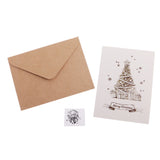 Maxbell 30 Sets Retro Christmas  Xmas Tree Painted Greeting Card with Envelopes Wishing Cards