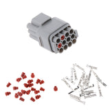 Maxbell 12 Pin / Way Waterproof Connector Adaptor Auto Car Kit Clip