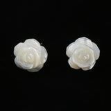 Maxbell Vintage Exquisite Women’s Shell Flower Stud Earrings Wedding Party Jewelry