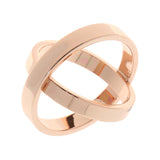 Maxbell Fashion Rose Gold Double Scarf Ring Silk Scarf Buckle Clip Holder Slide Jewelry