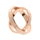 Maxbell Fashion Rose Gold Double Scarf Ring Silk Scarf Buckle Clip Holder Slide Jewelry