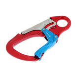 Maxbell 30KN Aluminum Alloy Double Locking Safety Hook - For Outdoor Exploring, Rappelling, Engineering Protection, Aerial Work