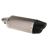 Maxbell Universal 51MM Motorcycle Sliencer Double Exhaust Muffler Pipe Metal