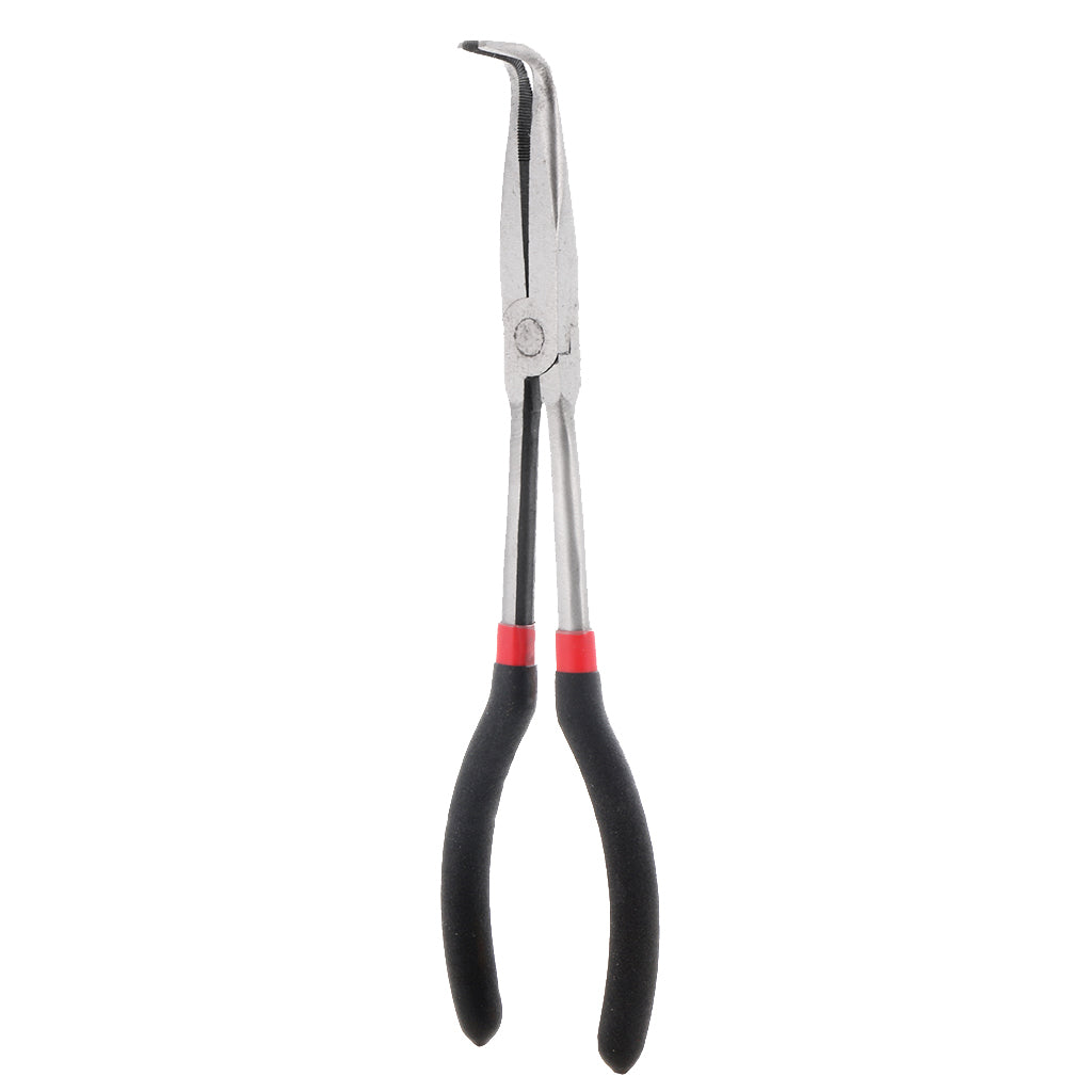 Maxbell 11-Inch Long Needle Bent Nose Pliers for Hobby Craft Beading Hand Tools 90-Degree