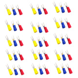 Maxbell Set of 150pcs Crimping Wire Spade Fork Terminal Connector U Shape SV2-4