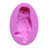 Maxbell No-sticky Silicone Cake Fondant Mould Ice Kitchen Tool DIY Owl Shaped Soap Mold