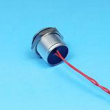 Maxbell 16mm Resetable Flat Head Stainless Steel Push Button Switch