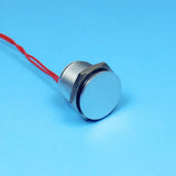 Maxbell 16mm Resetable Flat Head Stainless Steel Push Button Switch