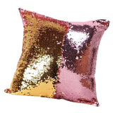 Maxbell Double Color Reversible Sequin Mermaid Glitter Cushion Cover Pillow Case #7