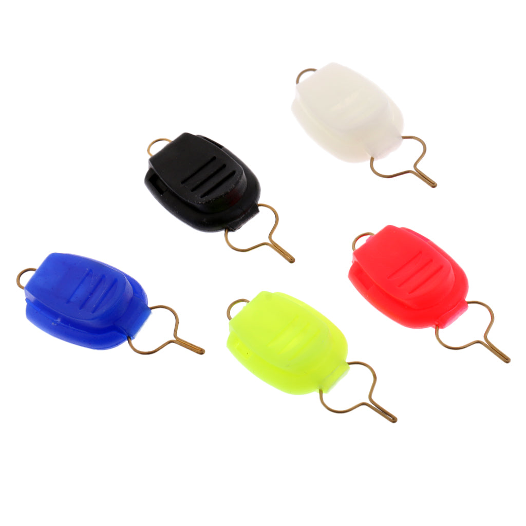 Maxbell 5pcs Small Spinning Reel Line Stopper Baitcasting Wire Buckle Holder Keeper Check Fishing Reel Accessory