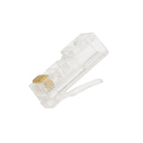 Maxbell 100 Pieces RJ45 Network Cable Modular Plug CAT5e 8P8C Gold Plated Ethernet Connector