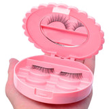 Maxbell 3 Tier Pink False Eyelashes Organizer Travel Storage Carrier Case Eyelashes Lashes Container Box