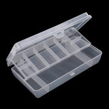 Maxbell 11 Slots Plastic Storage Box Case Home Organizer Earring Jewelry Container Fishing Lure Tackle Box