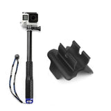 Maxbell 36 inch Pole Extendable Self-timer Selfie Stick Handheld Monopod for Gopro Blue