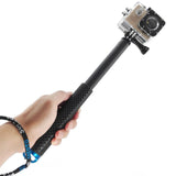 Maxbell 36 inch Pole Extendable Self-timer Selfie Stick Handheld Monopod for Gopro Blue