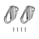 Maxbell 2 Pieces Marine Grade 316 Stainless Steel Snap Type 43mm Fender Hook for Boat, Ship, Yacht, Sail