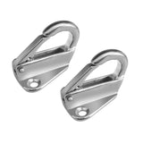 Maxbell 2 Pieces Marine Grade 316 Stainless Steel Snap Type 43mm Fender Hook for Boat, Ship, Yacht, Sail