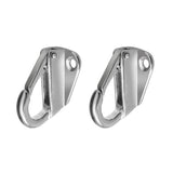 Maxbell 2 Pieces Marine Grade 316 Stainless Steel Snap Type 43mm Fender Hook for Boat, Ship, Yacht, Sail