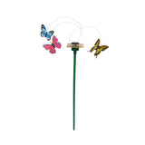 Maxbell Decorative Solar Garden Stake Solar Powered Fluttering Butterflies Yard Patio Plants Decor