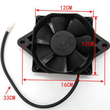 Maxbell 12 Volt Radiator Thermo Electric Cooling Fan for 150cc 250cc Dirt Bike ATV