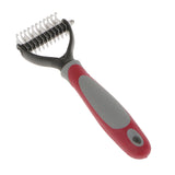 Maxbell Dog Cat Hair Brush Undercoat Dematting Rake Comb for Thick Hair Knot Tangle Removal Pet Grooming Deshedding Tools