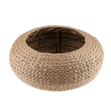 Maxbell Japanese Style Handmade Straw Woven Seat Cushion Tatami Dia. 40cm (15.75")