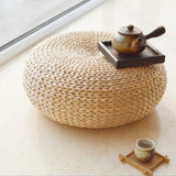 Maxbell Japanese Style Handmade Straw Woven Seat Cushion Tatami Dia. 40cm (15.75")