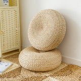 Maxbell Japanese Style Handmade Straw Woven Seat Cushion Tatami Dia. 40cm (15.75")