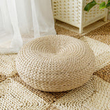 Maxbell Japanese Style Handmade Straw Woven Seat Cushion Tatami Dia. 40cm (15.75")