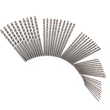 Maxbell Precision Assorted 50 Pieces High Speed Titanium Twist Drill Bit Set