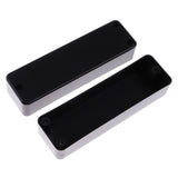 Maxbell Set of 2pcs Sealed Style Pickup Covers Electric Bass Guitar Replacement Black
