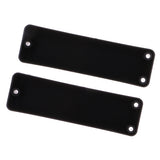 Maxbell Set of 2pcs Sealed Style Pickup Covers Electric Bass Guitar Replacement Black