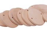 Maxbell 30 Pieces Unpainted Wooden Discs Round Wood Log Discs 38mm Wooden Coin DIY Craft 38mm