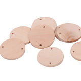 Maxbell 30 Pieces Unpainted Wooden Discs Round Wood Log Discs 38mm Wooden Coin DIY Craft 38mm