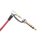 Maxbell Replacement Aux Auxiliary Cable Wire Cord for Monster Solo Beats Studio Headphones By Dr Dre Solo Studio Solohd Headphones Cable Red