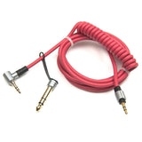 Maxbell Replacement Aux Auxiliary Cable Wire Cord for Monster Solo Beats Studio Headphones By Dr Dre Solo Studio Solohd Headphones Cable Red