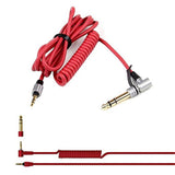 Maxbell Replacement Aux Auxiliary Cable Wire Cord for Monster Solo Beats Studio Headphones By Dr Dre Solo Studio Solohd Headphones Cable Red