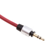 Maxbell Replacement Aux Auxiliary Cable Wire Cord for Monster Solo Beats Studio Headphones By Dr Dre Solo Studio Solohd Headphones Cable Red