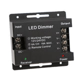 Maxbell DC 24V/12V Single Color LED Strips Remote Controller Stepless Dimmer with Touch Screen