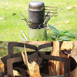 Maxbell Outdoor Portable Lightweight Camping Wood Stove Furnace Picnic BBQ Cooking Wind Screen