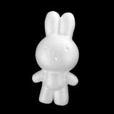 Maxbell 5 Pieces 14cm Rabbit Shaped Modelling Polystyrene Styrofoam Ornaments DIY Crafts