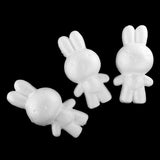 Maxbell 5 Pieces 14cm Rabbit Shaped Modelling Polystyrene Styrofoam Ornaments DIY Crafts