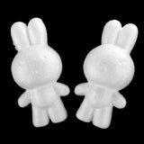 Maxbell 5 Pieces 14cm Rabbit Shaped Modelling Polystyrene Styrofoam Ornaments DIY Crafts