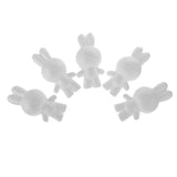 Maxbell 5 Pieces 14cm Rabbit Shaped Modelling Polystyrene Styrofoam Ornaments DIY Crafts