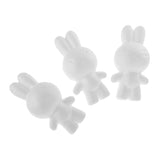 Maxbell 5 Pieces 14cm Rabbit Shaped Modelling Polystyrene Styrofoam Ornaments DIY Crafts