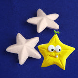 Maxbell 20 Pieces Star Shape Modelling Polystyrene Styrofoam Foam Creative DIY Materials